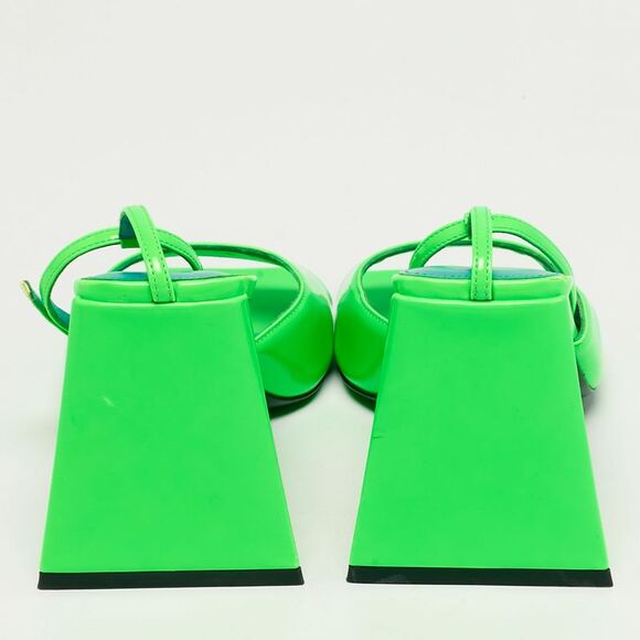 The Attico Green Patent Leather Piper Ankle Strap Sandals Size 40 - Picture 5 of 7